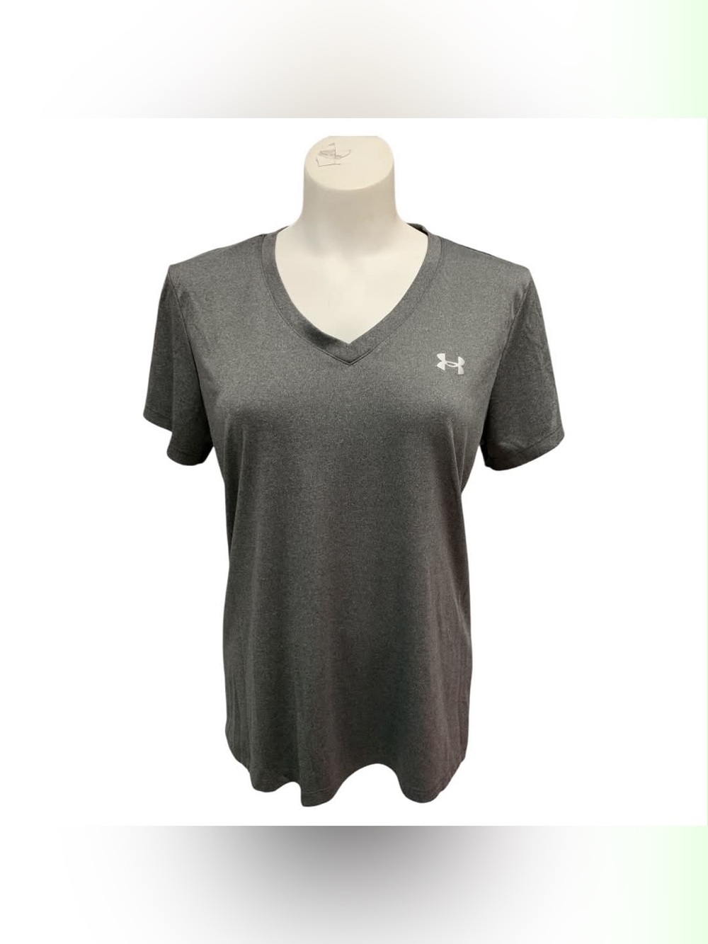 Under Armour Gray V-Neck Performance Tee Size L